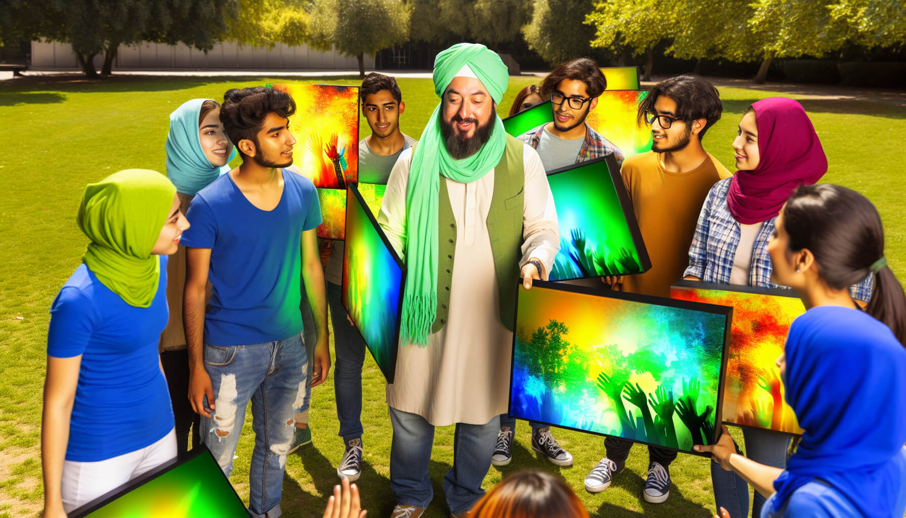 Vibrant Digital Art for Sustainability Campaigns 🌿🎨